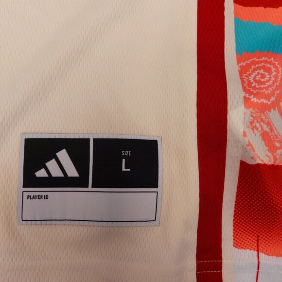 Adidas Indiana Hoosiers Basketball Jersey #1 Mens Size L Black Excellence Cream - Picture 5 of 9